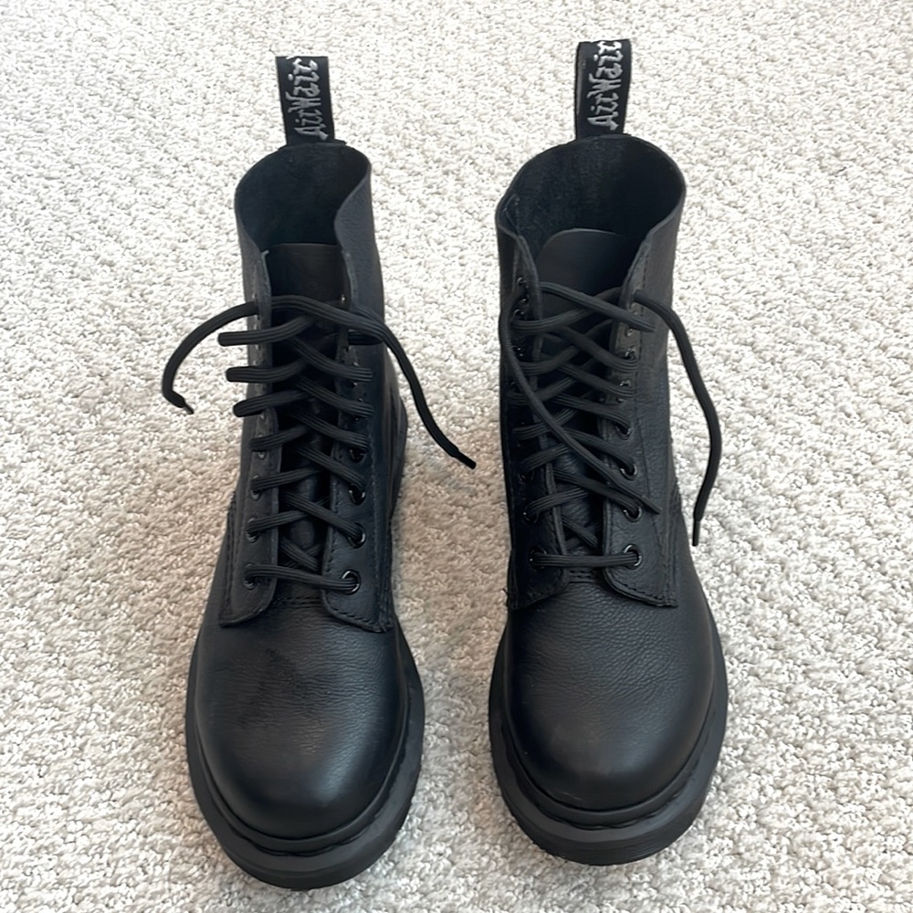 MONO SMOOTH LEATHER LACE UP BOOTS